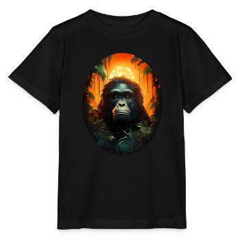 Gorilla - Stanley/Stella MINI CREATOR Kids’ T-Shirt - black - Front - Mikhail (115cm)