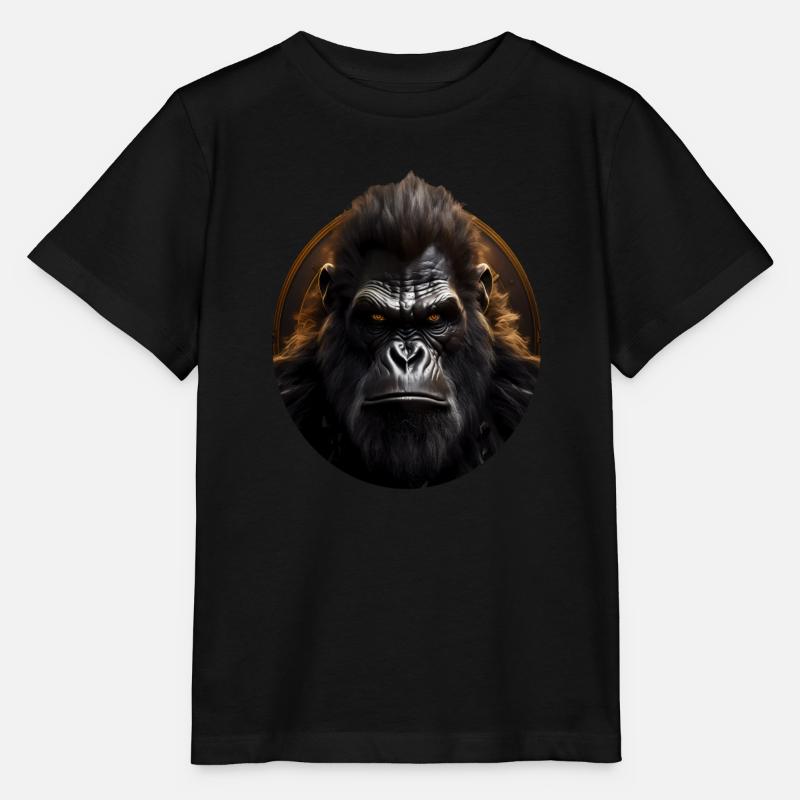 Gorilla - Stanley/Stella Kinder T-Shirt MINI CREATOR  - Schwarz