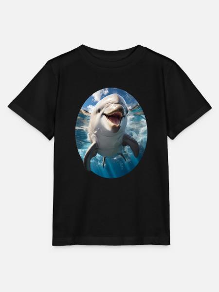 Delfin - Stanley/Stella Kinder T-Shirt MINI CREATOR - Schwarz