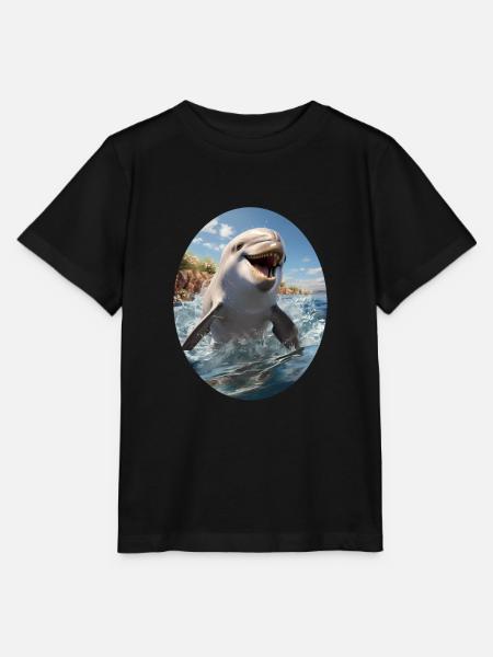 Delfin - Stanley/Stella Kinder T-Shirt MINI CREATOR  - Schwarz