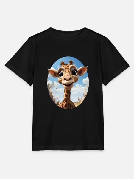 Giraffe - Stanley/Stella Kinder T-Shirt MINI CREATOR - Schwarz