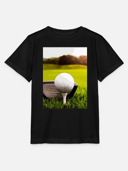 Golfball Abschlag - Stanley/Stella Kinder T-Shirt MINI CREATOR - Schwarz