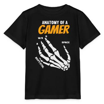 Anatomie d’un joueur - T-shirt bio MINI CREATOR Stanley/Stella Enfant - noir - Devant - Mikhail (115cm)