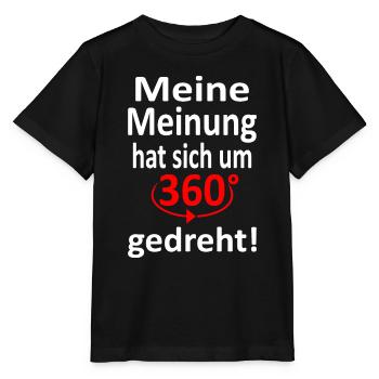 Meine Meinung 360 grad gedreht -Vers.2 - Stanley/Stella Kinder T-Shirt MINI CREATOR  - Schwarz - Vorne - Mikhail (115cm)