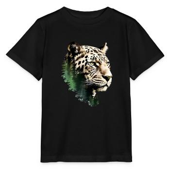 Leopard - Stanley/Stella MINI CREATOR Kids’ T-Shirt - black - Front - Mikhail (115cm)
