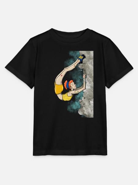 Flexible Kletterin - Stanley/Stella Kinder T-Shirt MINI CREATOR - Schwarz