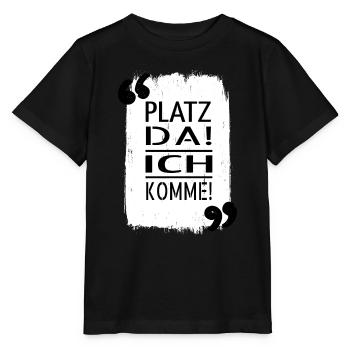 statement frage lustiger spruch begeisterung - Stanley/Stella Kinder T-Shirt MINI CREATOR  - Schwarz - Vorne - Mikhail (115cm)