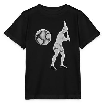 Entre Réalité et Imaginaire : Le Baseball Terrest - T-shirt bio MINI CREATOR Stanley/Stella Enfant - noir - Devant - Mikhail (115cm)