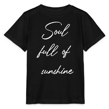 Seele voller Sonnenschein - Stanley/Stella Kinder T-Shirt MINI CREATOR  - Schwarz - Vorne - Mikhail (115cm)
