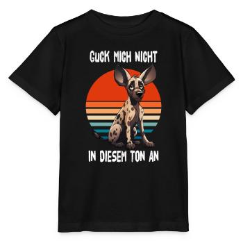Guck Mich Nicht In Diesem Ton An Afrkanischer Wild - Stanley/Stella Kinder T-Shirt MINI CREATOR  - Schwarz - Vorne - Mikhail (115cm)