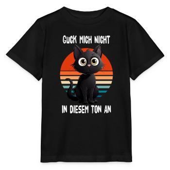 Ne me regarde pas sur ce ton à Bombay Cat - T-shirt bio MINI CREATOR Stanley/Stella Enfant - noir - Devant - Mikhail (115cm)