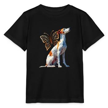Lévrier - T-shirt bio MINI CREATOR Stanley/Stella Enfant - noir - Devant - Mikhail (115cm)