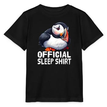 Official Atlantic Puffin Sleep Shirt - Stanley/Stella MINI CREATOR Kids’ T-Shirt - black - Front - Mikhail (115cm)
