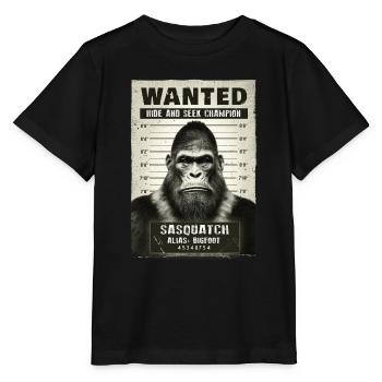 Bigfoot mugshot - Stanley/Stella MINI CREATOR Kids’ T-Shirt - black - Front - Mikhail (115cm)