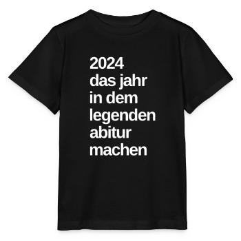 Abitur Abi - Stanley/Stella Kinder T-Shirt MINI CREATOR  - Schwarz - Vorne - Mikhail (115cm)