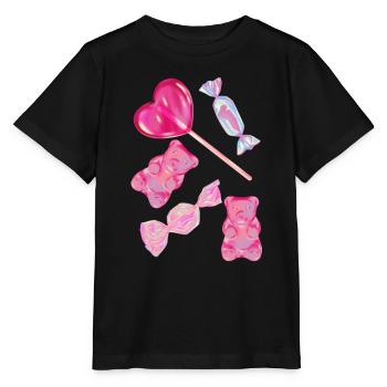 Süßigkeiten Candy - T-shirt bio MINI CREATOR Stanley/Stella Enfant - noir - Devant - Mikhail (115cm)