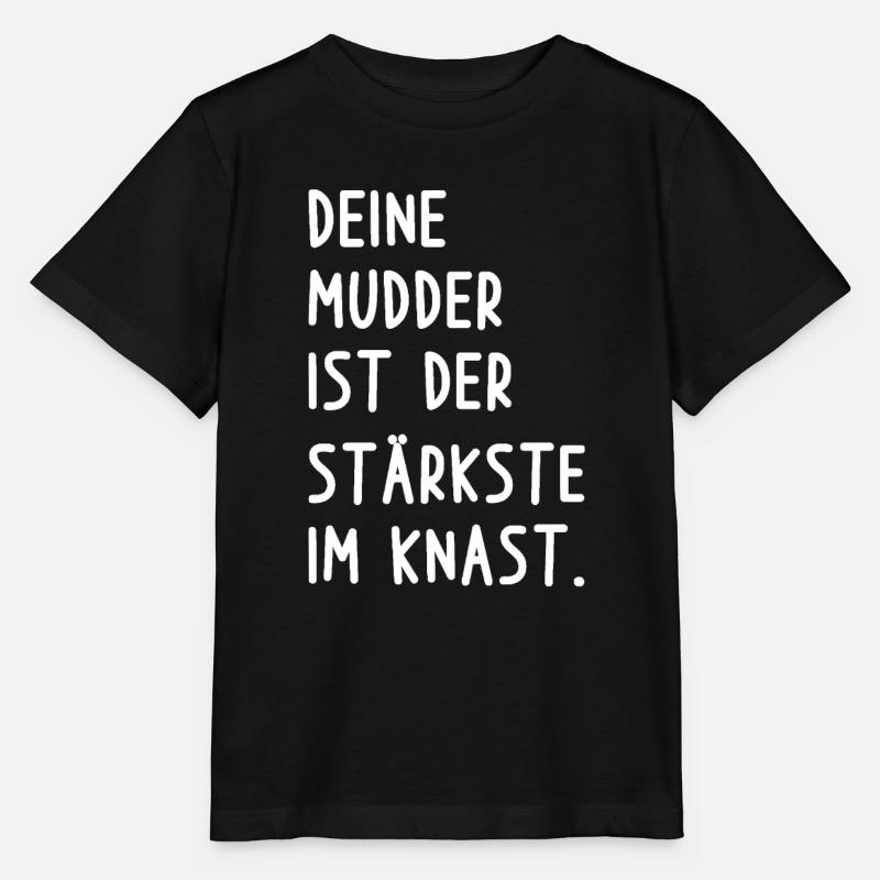 Votre blague sur la mère - T-shirt bio MINI CREATOR Stanley/Stella Enfant - noir