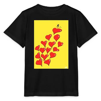 Kuoro sur les cœurs - T-shirt bio MINI CREATOR Stanley/Stella Enfant - noir - Devant - Mikhail (115cm)