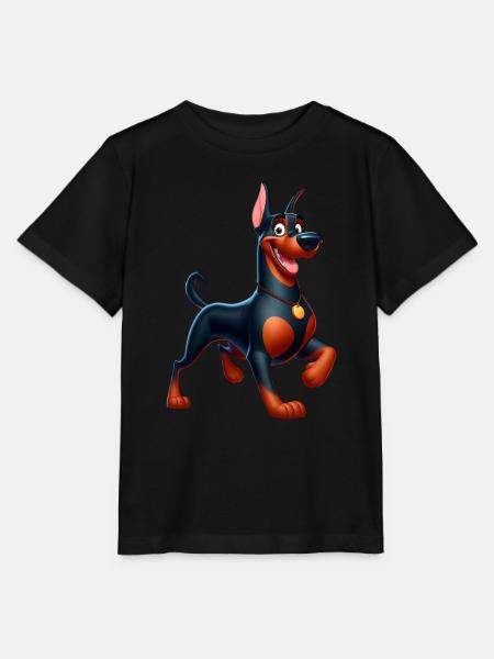 Dobermann 4 - Stanley/Stella Kinder T-Shirt MINI CREATOR  - Schwarz