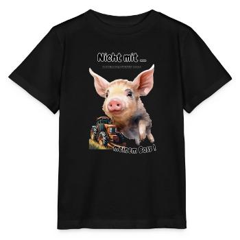 Chemises et accessoires de protestation paysanne - T-shirt bio MINI CREATOR Stanley/Stella Enfant - noir - Devant - Mikhail (115cm)