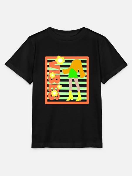 Gute positive Stimmung - Stanley/Stella Kinder T-Shirt MINI CREATOR  - Schwarz
