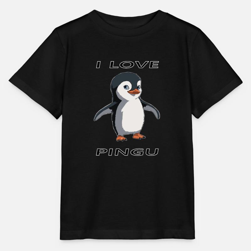 Niedliches Pinguin-Design - Stanley/Stella Kinder T-Shirt MINI CREATOR  - Schwarz