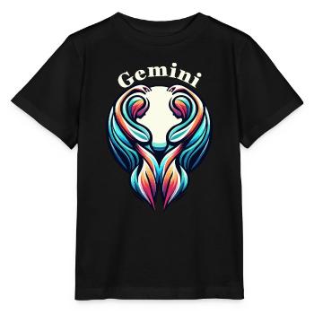 Tweeling Gemini - T-shirt bio MINI CREATOR Stanley/Stella Enfant - noir - Devant - Mikhail (115cm)