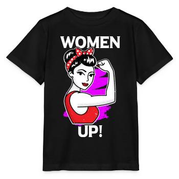 Féministe féministe cadeau feminist - T-shirt bio MINI CREATOR Stanley/Stella Enfant - noir - Devant - Mikhail (115cm)