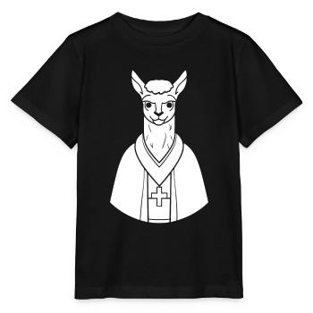 Christian Christianity Lama - Stanley/Stella MINI CREATOR Kids’ T-Shirt - black - Front - Mikhail (115cm)