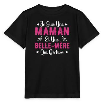 Wife Mom And A Heartbreaking Mother-in-Law - Stanley/Stella MINI CREATOR Kids’ T-Shirt - black - Front - Mikhail (115cm)