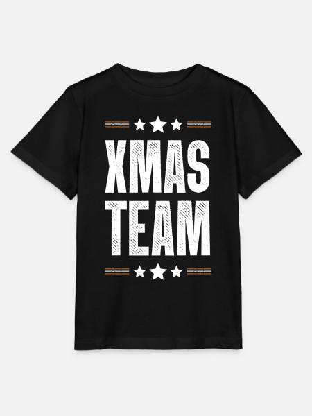 Xmas Team - Stanley/Stella Kinder T-Shirt MINI CREATOR - Schwarz