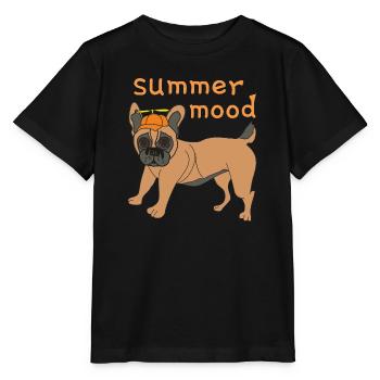 Summer mood - Stanley/Stella MINI CREATOR Kids’ T-Shirt - black - Front - Mikhail (115cm)