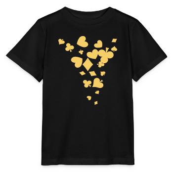 Poker - Stanley/Stella Kinder T-Shirt MINI CREATOR  - Schwarz - Vorne - Mikhail (115cm)