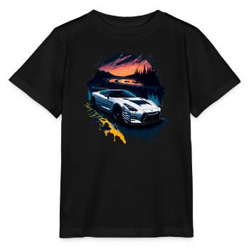 Sportwagen - Stanley/Stella Kinder T-Shirt MINI CREATOR  - Schwarz - Vorne - Mikhail (115cm)
