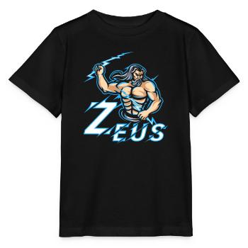 Zeus Mythologie grecque Graphique - T-shirt bio MINI CREATOR Stanley/Stella Enfant - noir - Devant - Mikhail (115cm)