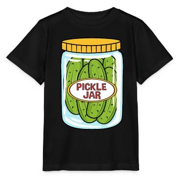 Essiggurke Gurke Gurken - Stanley/Stella Kinder T-Shirt MINI CREATOR  - Schwarz - Vorne - Mikhail (115cm)