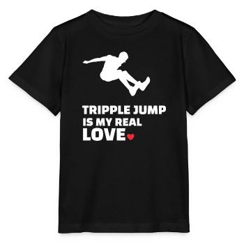 J’adore le triple saut - T-shirt bio MINI CREATOR Stanley/Stella Enfant - noir - Devant - Mikhail (115cm)