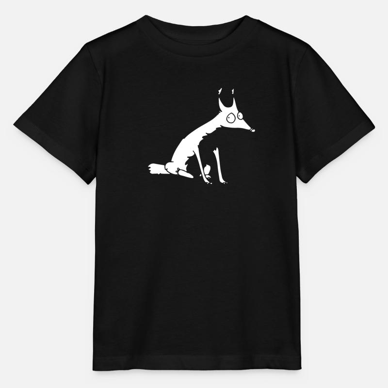renard blanc n ° 1 - T-shirt bio MINI CREATOR Stanley/Stella Enfant - noir