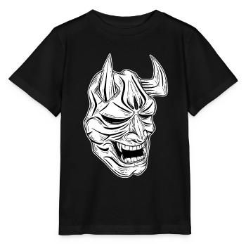 Skull Skull Horror Squelette Halloween Geisha - T-shirt bio MINI CREATOR Stanley/Stella Enfant - noir - Devant - Mikhail (115cm)