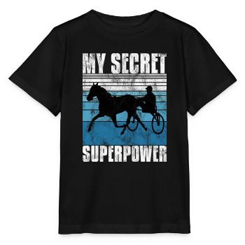 Ma course secrète de superpuissance Trabreiter Sulky - T-shirt bio MINI CREATOR Stanley/Stella Enfant - noir - Devant - Mikhail (115cm)
