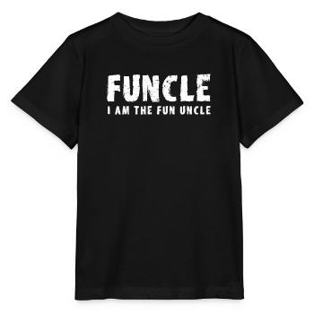 Je funcle'm l'oncle du plaisir - T-shirt bio MINI CREATOR Stanley/Stella Enfant - noir - Devant - Mikhail (115cm)