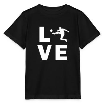 Love Fußball - Stanley/Stella Kinder T-Shirt MINI CREATOR  - Schwarz - Vorne - Mikhail (115cm)