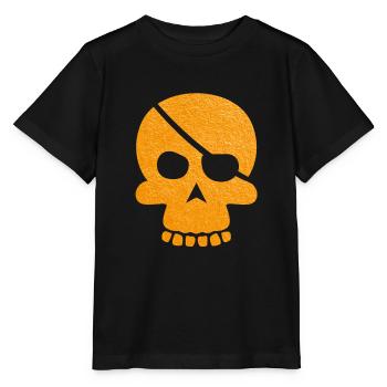 Tête de mort - T-shirt bio MINI CREATOR Stanley/Stella Enfant - noir - Devant - Mikhail (115cm)