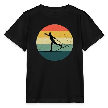 Ski de fond Classique Ski de fond - T-shirt bio MINI CREATOR Stanley/Stella Enfant - noir - Devant - Mikhail (115cm)