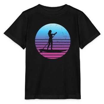 Stand up Paddle Pour Femmes Stand up Paddle - T-shirt bio MINI CREATOR Stanley/Stella Enfant - noir - Devant - Mikhail (115cm)