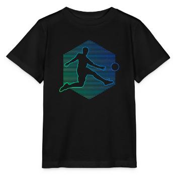 Fussballspielen Fussballspieler Fussballer - Stanley/Stella Kinder T-Shirt MINI CREATOR  - Schwarz - Vorne - Mikhail (115cm)