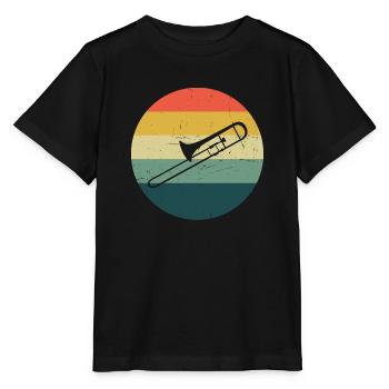 Tromboniste Brass Band Hommes Femmes Brass Brass - T-shirt bio MINI CREATOR Stanley/Stella Enfant - noir - Devant - Mikhail (115cm)