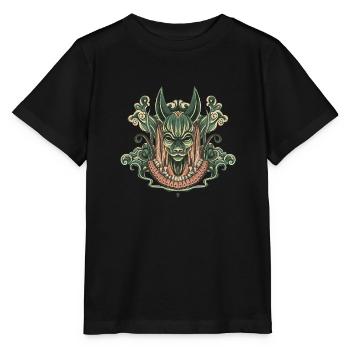 Anubis - T-shirt bio MINI CREATOR Stanley/Stella Enfant - noir - Devant - Mikhail (115cm)