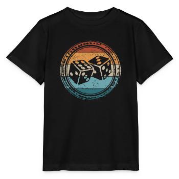 Cube rétro - T-shirt bio MINI CREATOR Stanley/Stella Enfant - noir - Devant - Mikhail (115cm)