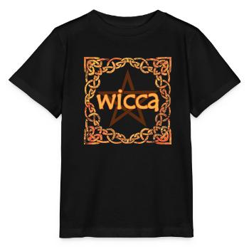 keltischer rahmen wicca e 118 - Stanley/Stella Kinder T-Shirt MINI CREATOR  - Schwarz - Vorne - Mikhail (115cm)